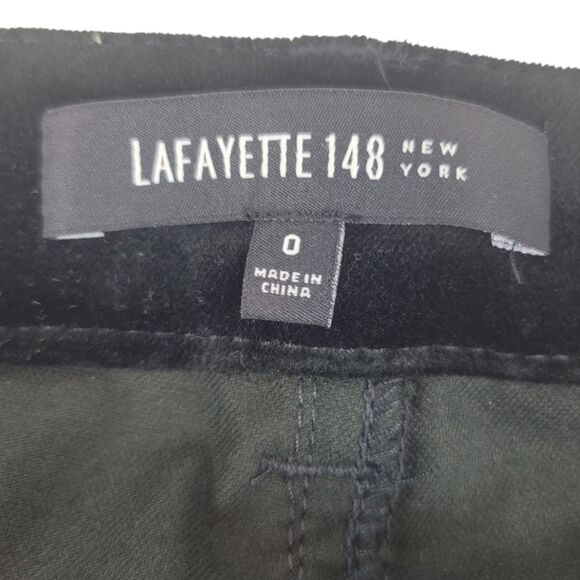 Lafayette 148 Pants size 0 Black Slim Ankle Corduroy Pants MP709R-1549 NWT $248 - Picture 6 of 12